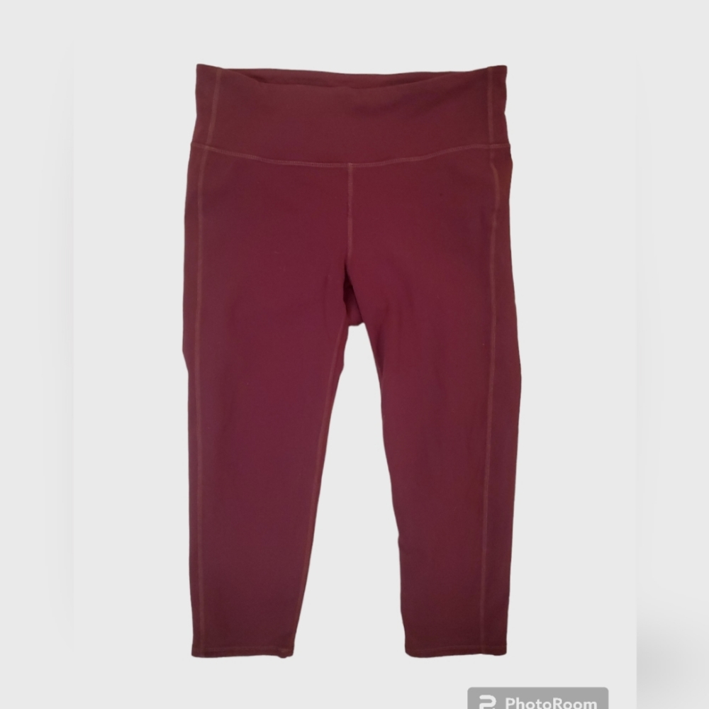 Athleta Women's Purple Mauve Crop Workout Leggings Medium